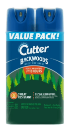 Cutter Backwoods Insect Repellent Ready to Spray (2CT), Mosquito Repellent, 25% DEET, 11 Oz, 2PK