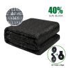 40% Shade Cloth Black Sunblock Fabric with Grommets UV Resistant for Garden Plants Cover