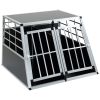 Pet Car Transport Cage Aluminium Puppy Travel Crate Box Trapezoidal Kennel Dog Cat Carrier Cage