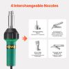 Hot Air Plastic Welder 1600W PVC TPO Vinyl Heat Gun Torch & 11 Accessories