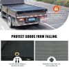 VEVOR Dump Truck Mesh Tarp, 6 x 14 ft, PVC Coated Black Heavy Duty Cover with 5.5" 18oz Double Pocket, Brass Grommets