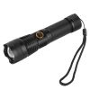 Tactical LED Flashlight Zoomable Rechargeable Search Light Torch 50000LM  5Modes SOS Night Light For Night Walking Adventures