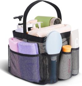 Quick Dry Mesh Shower Caddy (Color: Black)