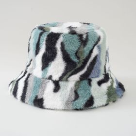 Blue hat women's autumn and winter haze sky blue knitted cap peaked cap baseball cap beret fisherman hat (Color: White)