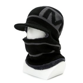 Winter Hat New Lei Feng Hat Men's Stylish Caps Warm Ear Protection Windproof Ear Protection Pilot Hat Baseball Cap (Color: B-Black, size: One Size)