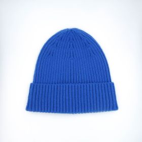 Children Blue Winter Warm Round Knitted Hat (Color: Blue)