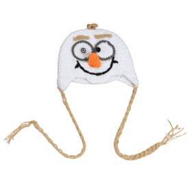 Crochet Baby Beanie Earflaps, Toddler Knit Infant Hats Warm Lined (size: L)