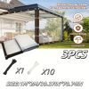 Patio transparent tarp, three sizes, with nylon rope and multiple cable ties, reinforced version, thick durable anti-friction, suitable for farmhouse