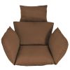 Egg Chair Cushion Hanging Basket Seat Cushion Thicken Soft Egg Swing Chair Pad Hanging Egg Chair Cushion with Headrest HANGING BASKET NOT INCLUDED