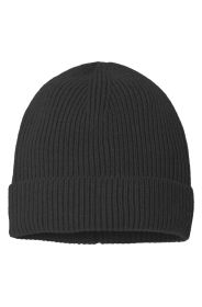 Fine Rib Knit Beanie (Color: Black)