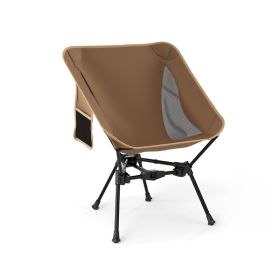 Portable Camping Chair with Compact Carrying Bag for Hiking & Trip (Type: Camping Chairs, Color: Coffee)