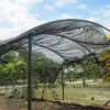 30% Sun-Block Shade Cloth Net Mesh Shade with Clips for Garden Patio and Plants in Black