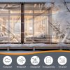 Patio transparent tarp, three sizes, with nylon rope and multiple cable ties, reinforced version, thick durable anti-friction, suitable for farmhouse